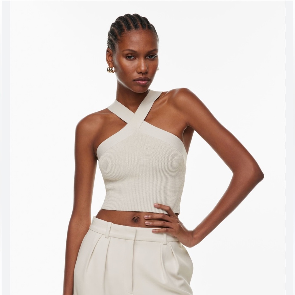 Babaton Sculpt Knit Criss Cross Cropped
Tank